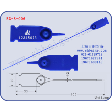 vedação de cauda redonda de plástico BG-S-006
